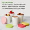imageTovolo Sweet Treat Reusable Ice Cream Container for Homemade Ice Cream Raspberry  1 Quart Stackable Storage Tubs with Silicone Lids for Freezer  BPAFree ampamp DishwasherSafeAssorted