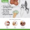 imageTovolo TiltUp Ice Cream Scoop White  NonSlip Grip Ice Cream Scooper with Footed Handle  Ice cream Scoop for Cookie Dough Gelato Sorbet ampamp Frozen Treats  Dishwasher Safe ampamp BPAFreeWhite