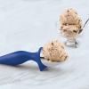 imageTovolo TiltUp Ice Cream Scoop White  NonSlip Grip Ice Cream Scooper with Footed Handle  Ice cream Scoop for Cookie Dough Gelato Sorbet ampamp Frozen Treats  Dishwasher Safe ampamp BPAFreeStratus Blue