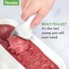 imageTovolo TiltUp Ice Cream Scoop White  NonSlip Grip Ice Cream Scooper with Footed Handle  Ice cream Scoop for Cookie Dough Gelato Sorbet ampamp Frozen Treats  Dishwasher Safe ampamp BPAFreeWhite