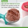 imageTovolo TiltUp Ice Cream Scoop White  NonSlip Grip Ice Cream Scooper with Footed Handle  Ice cream Scoop for Cookie Dough Gelato Sorbet ampamp Frozen Treats  Dishwasher Safe ampamp BPAFreeTropical Breeze