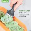 imageTovolo TiltUp Ice Cream Scoop White  NonSlip Grip Ice Cream Scooper with Footed Handle  Ice cream Scoop for Cookie Dough Gelato Sorbet ampamp Frozen Treats  Dishwasher Safe ampamp BPAFreeCharcoal