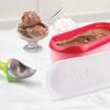 imageTovolo TiltUp Ice Cream Scoop White  NonSlip Grip Ice Cream Scooper with Footed Handle  Ice cream Scoop for Cookie Dough Gelato Sorbet ampamp Frozen Treats  Dishwasher Safe ampamp BPAFreeCandy Apple Red