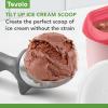 imageTovolo TiltUp Ice Cream Scoop White  NonSlip Grip Ice Cream Scooper with Footed Handle  Ice cream Scoop for Cookie Dough Gelato Sorbet ampamp Frozen Treats  Dishwasher Safe ampamp BPAFreeWhite