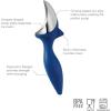 imageTovolo TiltUp Ice Cream Scoop White  NonSlip Grip Ice Cream Scooper with Footed Handle  Ice cream Scoop for Cookie Dough Gelato Sorbet ampamp Frozen Treats  Dishwasher Safe ampamp BPAFreeStratus Blue
