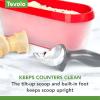imageTovolo TiltUp Ice Cream Scoop White  NonSlip Grip Ice Cream Scooper with Footed Handle  Ice cream Scoop for Cookie Dough Gelato Sorbet ampamp Frozen Treats  Dishwasher Safe ampamp BPAFreeCharcoal