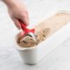 imageTovolo TiltUp Ice Cream Scoop White  NonSlip Grip Ice Cream Scooper with Footed Handle  Ice cream Scoop for Cookie Dough Gelato Sorbet ampamp Frozen Treats  Dishwasher Safe ampamp BPAFreeCandy Apple Red