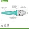 imageTovolo TiltUp Ice Cream Scoop White  NonSlip Grip Ice Cream Scooper with Footed Handle  Ice cream Scoop for Cookie Dough Gelato Sorbet ampamp Frozen Treats  Dishwasher Safe ampamp BPAFreeTropical Breeze
