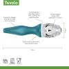imageTovolo TiltUp Ice Cream Scoop White  NonSlip Grip Ice Cream Scooper with Footed Handle  Ice cream Scoop for Cookie Dough Gelato Sorbet ampamp Frozen Treats  Dishwasher Safe ampamp BPAFreeMarine Blue