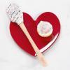imageTovolo Wild Flowers Spatulart Spatula Kitchen Utensil for Food and Meal Prep Baking Mixing Turning and MoreLove Script