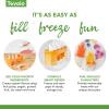 imageTovolo Zoo Crew Pop Molds Set of 4  Reusable MessFree Silicone Popsicle Molds with Sticks and DripGuards for Easy Homemade SnacksDino