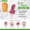 imageTovolo Zoo Crew Pop Molds Set of 4  Reusable MessFree Silicone Popsicle Molds with Sticks and DripGuards for Easy Homemade SnacksDino