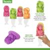 imageTovolo Zoo Crew Pop Molds Set of 4  Reusable MessFree Silicone Popsicle Molds with Sticks and DripGuards for Easy Homemade SnacksMermaid