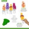 imageTovolo Zoo Crew Pop Molds Set of 4  Reusable MessFree Silicone Popsicle Molds with Sticks and DripGuards for Easy Homemade SnacksZombie