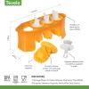 imageTovolo Zoo Crew Pop Molds Set of 4  Reusable MessFree Silicone Popsicle Molds with Sticks and DripGuards for Easy Homemade SnacksZoo