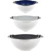 imageTovolo Soak N Strain 15 Quart Colander EasyPour Spout 2in1 Strainer ampamp Soaking Bowl Fruit Bowl ampamp Vegetable Wash BPAFree ampamp DishwasherSafe Deep IndigoAssorted