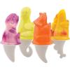 imageTovolo Zoo Crew Pop Molds Set of 4  Reusable MessFree Silicone Popsicle Molds with Sticks and DripGuards for Easy Homemade SnacksDino