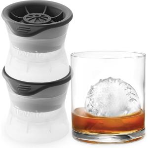 imageTovolo Craft Ice Molds  Golf Ball Shaped Ice Spheres for Whiskey Bourbon Cocktails Gifts ampamp More  Pack of 2 Stackable Sports Molds with LeakResistant Lids BPAFree Silicone DishwasherSafeBaseball