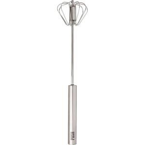 imageTovolo Danish Sturdy Wire Batter Blender for Cooking Bread Baking Accessory Easy to Clean Stainless Steel 12quot Dough Whisk Silver12 Hand Push Whisk
