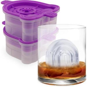 imageTovolo Faceted Heart Ice Molds Set of 2  Large Ice Heart Mold Ideal for Whiskey Cocktails ampamp Any Cold Beverage  OdorFree Freezer Storage DishwasherSafeRainbow