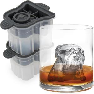 imageTovolo Faceted Heart Ice Molds Set of 2  Large Ice Heart Mold Ideal for Whiskey Cocktails ampamp Any Cold Beverage  OdorFree Freezer Storage DishwasherSafeBulldog