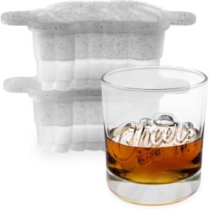 imageTovolo Faceted Heart Ice Molds Set of 2  Large Ice Heart Mold Ideal for Whiskey Cocktails ampamp Any Cold Beverage  OdorFree Freezer Storage DishwasherSafeCheers