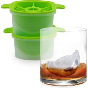 imageTovolo Lime Wedge Ice Molds Set of 2  SlowMelting LeakFree BPAFreeGreat for Whiskey Cocktails Fun Drinks and GiftsLime Wedge