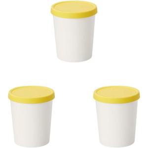 imageTovolo Sweet Treat Reusable Ice Cream Container for Homemade Ice Cream Raspberry  1 Quart Stackable Storage Tubs with Silicone Lids for Freezer  BPAFree ampamp DishwasherSafeLemon