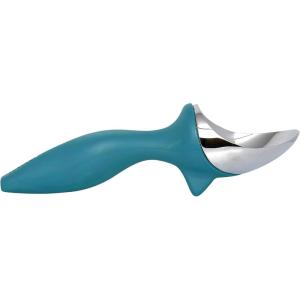 imageTovolo TiltUp Ice Cream Scoop White  NonSlip Grip Ice Cream Scooper with Footed Handle  Ice cream Scoop for Cookie Dough Gelato Sorbet ampamp Frozen Treats  Dishwasher Safe ampamp BPAFreeMarine Blue