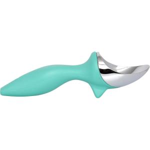 imageTovolo TiltUp Ice Cream Scoop White  NonSlip Grip Ice Cream Scooper with Footed Handle  Ice cream Scoop for Cookie Dough Gelato Sorbet ampamp Frozen Treats  Dishwasher Safe ampamp BPAFreeTropical Breeze