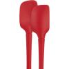 imageFlexCore Spatula All Silicone High Heat Resistant 5 Piece Cooking Utensils Set  Includes NonStick Spatula Spoonula Jar Scraper and Mini  BPAFree Kitchen  Ergonomic DesignCayenne