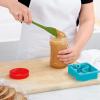 imageFlexCore Spatula All Silicone High Heat Resistant 5 Piece Cooking Utensils Set  Includes NonStick Spatula Spoonula Jar Scraper and Mini  BPAFree Kitchen  Ergonomic DesignPesto