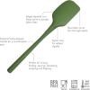 imageFlexCore Spatula All Silicone High Heat Resistant 5 Piece Cooking Utensils Set  Includes NonStick Spatula Spoonula Jar Scraper and Mini  BPAFree Kitchen  Ergonomic DesignPesto