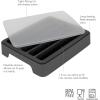 imageSilicone Ice Cube Tray for Reusable Water Bottles Silicone Ice Tray With TightFitting Lid BPAFree ampamp DishwasherSafeCharcoal