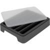 imageSilicone Ice Cube Tray for Reusable Water Bottles Silicone Ice Tray With TightFitting Lid BPAFree ampamp DishwasherSafeCharcoal