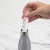 imageSilicone Ice Cube Tray for Reusable Water Bottles Silicone Ice Tray With TightFitting Lid BPAFree ampamp DishwasherSafeOyster Gray