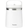 imageTovolo 2 Quart Stainless Steel Traveler DoubleWall VacuumInsulated Food Container 2 Qt Food Storage ampamp Ice Cream Container EasyCarry Handle Travel Mug for Hot Food ampamp Cold Ice Cream CharcoalWhite