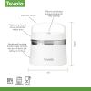 imageTovolo 2 Quart Stainless Steel Traveler DoubleWall VacuumInsulated Food Container 2 Qt Food Storage ampamp Ice Cream Container EasyCarry Handle Travel Mug for Hot Food ampamp Cold Ice Cream CharcoalWhite