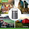 imageTovolo 2 Quart Stainless Steel Traveler DoubleWall VacuumInsulated Food Container 2 Qt Food Storage ampamp Ice Cream Container EasyCarry Handle Travel Mug for Hot Food ampamp Cold Ice Cream CharcoalCharcoal