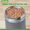 imageTovolo 2 Quart Stainless Steel Traveler DoubleWall VacuumInsulated Food Container 2 Qt Food Storage ampamp Ice Cream Container EasyCarry Handle Travel Mug for Hot Food ampamp Cold Ice Cream CharcoalCharcoal
