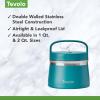 imageTovolo 2 Quart Stainless Steel Traveler DoubleWall VacuumInsulated Food Container 2 Qt Food Storage ampamp Ice Cream Container EasyCarry Handle Travel Mug for Hot Food ampamp Cold Ice Cream CharcoalMarine Blue