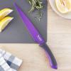 imageTovolo 575quot Slicer with Comfort Grip Handle Serrated Kitchen Knife for Avocados with Pitter ampamp Masher Sharp HighCarbon Steel Blade Dishwasher 1 Count Pack of 1 PestoVivid Violet