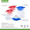 imageTovolo Assorted Shaped Ice Molds Set of 4  Large Ice Mold Gift Set  Unique Ice Mold Chills Drinks  OdorFree Freezer Storage DishwasherSafe2 Hearts  2 Diamonds