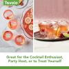 imageTovolo Assorted Shaped Ice Molds Set of 4  Large Ice Mold Gift Set  Unique Ice Mold Chills Drinks  OdorFree Freezer Storage DishwasherSafeHeart  Diamond  Rose   Cheers