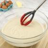 imageTovolo Better Tool SiliconeCoated QuickMix Spatula Whisk Scraping Bowls Clean Batter Hand Mixer ampamp Cooking Utensil BPAFree ampamp DishwasherSafe 1 EA CharcoalCandy Apple Red