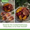 imageTovolo Christmas Ornament Ice Molds Set of 4  Large Ice Mold Ideal for Festive ampamp Holiday Drinks  OdorFree Freezer Storage DishwasherSafe with Silicone Plunger