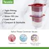 imageTovolo Christmas Ornament Ice Molds Set of 4  Large Ice Mold Ideal for Festive ampamp Holiday Drinks  OdorFree Freezer Storage DishwasherSafe with Silicone Plunger