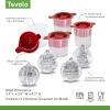 imageTovolo Christmas Ornament Ice Molds Set of 4  Large Ice Mold Ideal for Festive ampamp Holiday Drinks  OdorFree Freezer Storage DishwasherSafe with Silicone Plunger