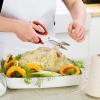 imageTovolo Comfort Grip Kitchen Shears With Comfort Grip Handles ampamp BuiltIn Bottle Opener Heavy Duty Kitchen Scissors With MicroSerrated Blade Printed Measurement Guide  Dishwasher Safe ampamp BPAFreeKitchen Shears