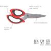 imageTovolo Comfort Grip Kitchen Shears With Comfort Grip Handles ampamp BuiltIn Bottle Opener Heavy Duty Kitchen Scissors With MicroSerrated Blade Printed Measurement Guide  Dishwasher Safe ampamp BPAFreeKitchen Shears